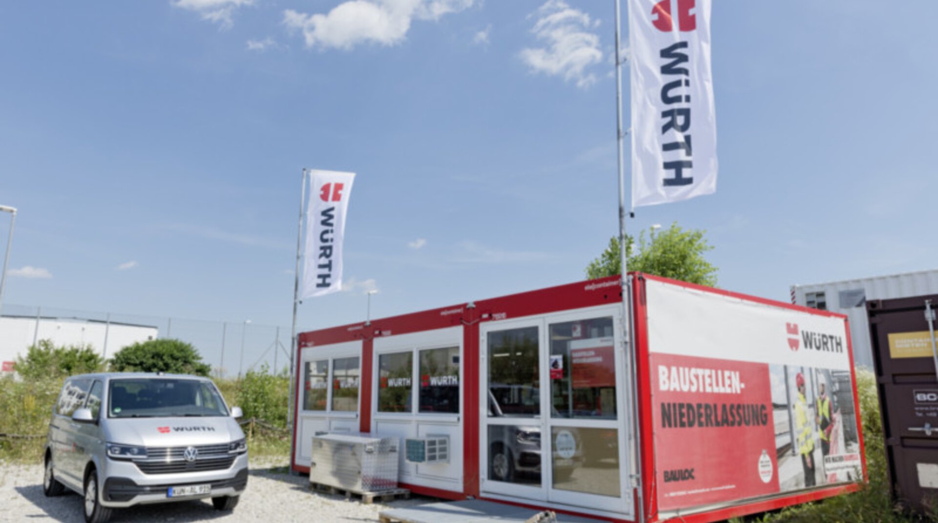 Baustellen Niederlassung Baustellen Niederlassung, Würth Container