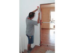 2K-Zargenschaum PURLOGIC Fast, bei der Anwendung