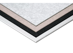 Mehrschichtige Platten: weiß, schwarz, grau.