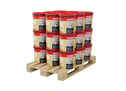Spachtelmasse Eimer auf Palette