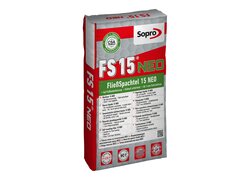 Sopro FS15 NEO Fließspachtel in grauer und roter Verpackung.