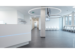 Kautschuk Fliesen im Augenzentrum Dr.Eckert Weingarten | © (c) Markus Bachmann