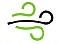 Auf gute Durchlüftung achten Lüftungsstrom Icon