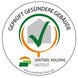 Geprüft Gesündere Gebäude Logo Geprüft Gesündere Gebäude Logo