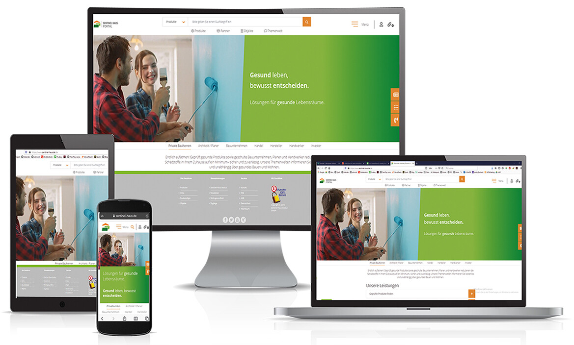 Sentinel Portal auf mehreren Bildschirmen Sentinel Portal auf mehreren Bildschirmen