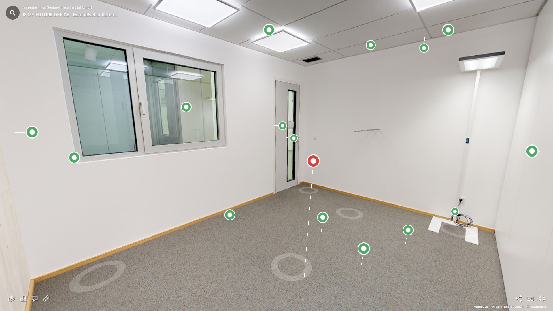 3D-Raum Visualisierung Szenario 1 Europäischer Referenzraum Europäischer Referenzraum Szenario 1