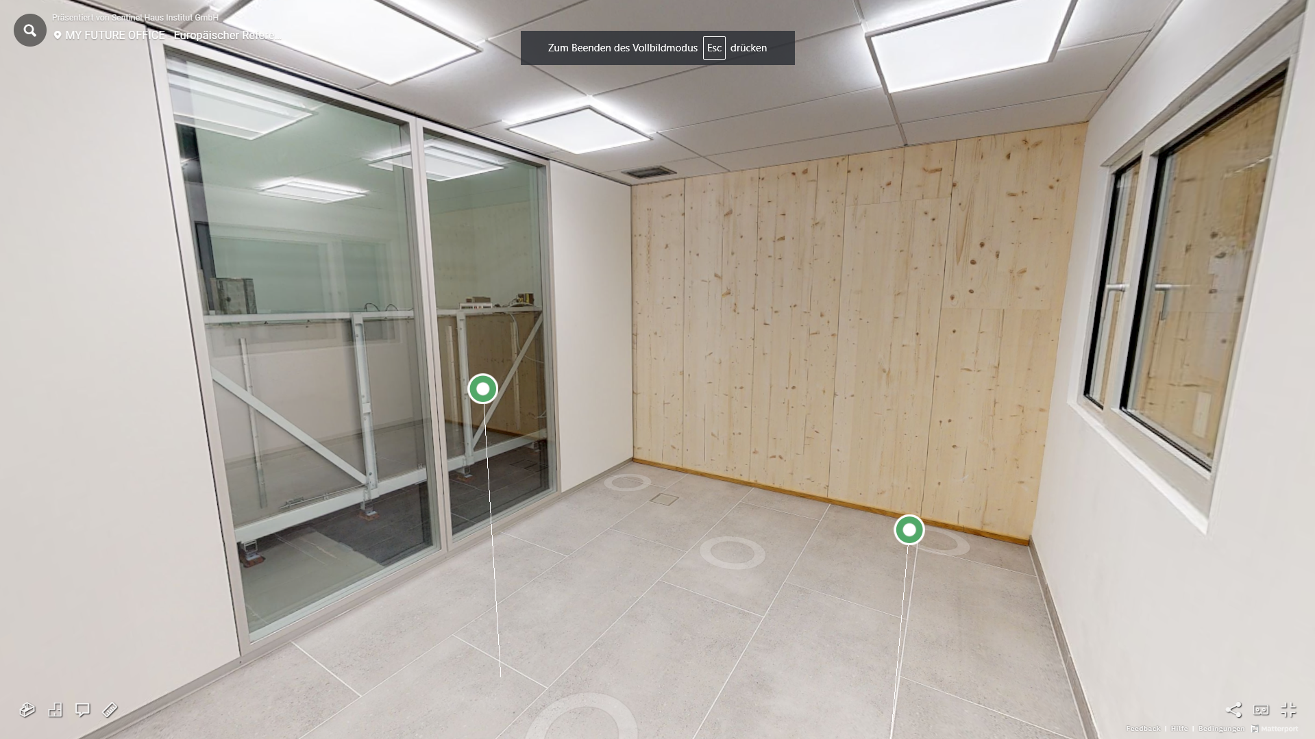 3D-Raum Visualisierung Szenario 3 Europäischer Referenzraum Europäischer Referenzraum Szenario 3